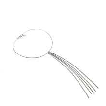 Load image into Gallery viewer, Neck Ring with Detachable Box Chain Fringe