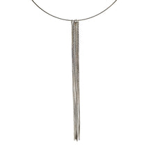 Load image into Gallery viewer, Neck Ring with Detachable Box Chain Fringe