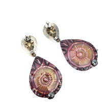 Load image into Gallery viewer, Smoky Quartz, Lime Citrine, and Hementite Dangles - Convertible Earrings