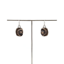 Load image into Gallery viewer, Rectangle Ammonite Negative Earrings
