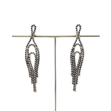 Load image into Gallery viewer, Drama Deco Zipper Drops, Silver and Black
