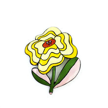 Load image into Gallery viewer, Cali Poppy Brooch - Yellow

