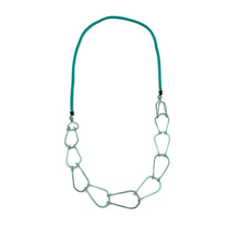 Load image into Gallery viewer, Blue Ladder Chain w/Cord Neckpiece
