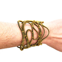 Load image into Gallery viewer, Lace Zipper Bracelet - Gold
