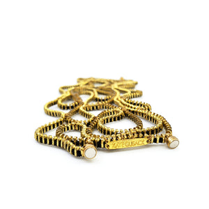 Lace Zipper Bracelet - Gold