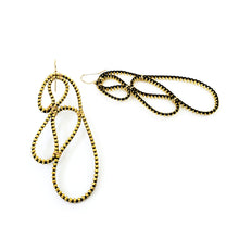 Load image into Gallery viewer, Leaf Zipper Earrings - Gold
