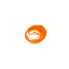 Load image into Gallery viewer, Orange and Clear Swirl - Chunky Ring

