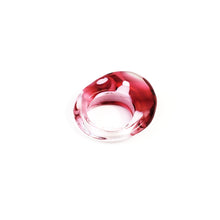 Load image into Gallery viewer, Bright Pink/White/Clear Swirl - Chunky Ring
