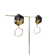 Load image into Gallery viewer, Hex Fold Earrings
