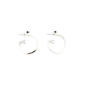 Sapphire and Aquamarine Gem Hoops