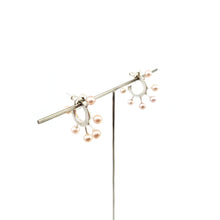 Load image into Gallery viewer, Pink Mini Pearly Hoops
