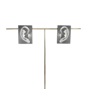 Rectangle Ear Studs - Medium
