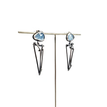 Load image into Gallery viewer, Aquamarine Dagger Earrings
