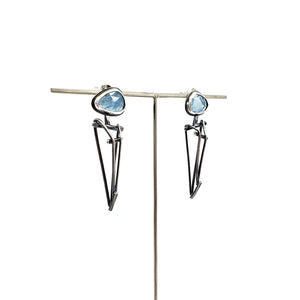 Aquamarine Dagger Earrings