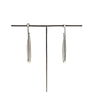 Openwork Elongated Hoops