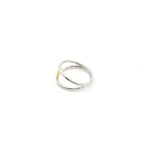 Double Band Bar Ring