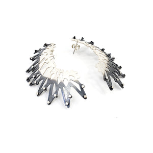 Large Stick and Stone Ombre Earrings