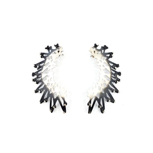 Large Stick and Stone Ombre Earrings