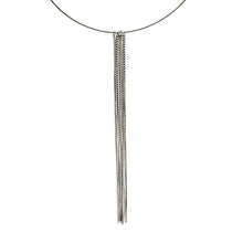 Load image into Gallery viewer, Neck Ring with Detachable Box Chain Fringe
