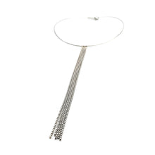 Load image into Gallery viewer, Neck Ring with Detachable Box Chain Fringe
