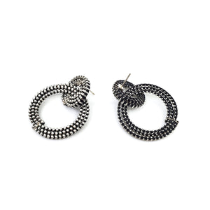 Circle Hoops - Shiny Silver