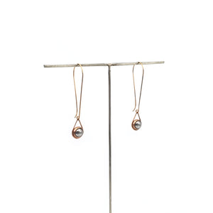 Small Ball Bearing Drop Earrings