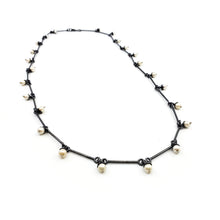 Load image into Gallery viewer, Flower Pearl Link Necklace

