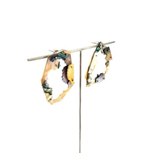 Load image into Gallery viewer, Pieced Mother of Pearl Hoops
