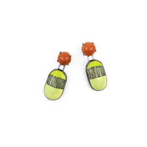 Onyx Oval Earrings