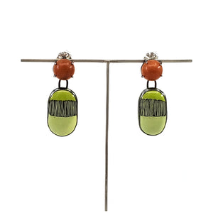 Onyx Oval Earrings