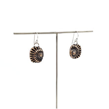 Load image into Gallery viewer, Rectangle Ammonite Negative Earrings

